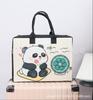 Bolsa de Fieltro de Equipaje de Dibujos Animados de Gran Capacidad Moderna y Conveniente Bolsa Grande con Cremallera Equipaje para Niños Bolsa Tote de Almacenamiento para Viajes