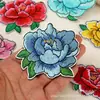 Pegatinas de Tela Bordadas Peonía Bordada Coloridas Accesorios para Ropa Sábana Funda de Edredón Decoración Pegatinas de Tela Bordadas de Flores en stock Sin costuras