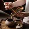 Directo de fábrica bambú hecho a mano juego de té juego de té de dos piezas Aguja de té apreciación del té juego de té de loto juego de los seis caballeros ceremonia del té cero partido