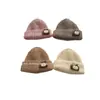 Chapéu de tricô infantil novo de inverno estilo coreano, fofo, de desenho animado, para meninos e meninas, chapéu de lã quente para bebê