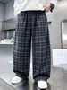 Pantalones Casuales de Cuadros para Niños, Novedad Otoño 2026, Pantalones de Pierna Recta Holgados a la Moda para Niños Pequeños y Mayores, Versátiles para Primavera y Otoño