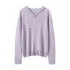 Novo Cardigan com Capuz de Cânhamo para Primavera e Outono com Zíper Duplo Proteção Solar Casual Versátil Jaqueta Cardigan Feminina Transfronteiriço