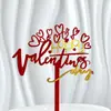 Copyright estilo transfronterizo ins Feliz Día de San Valentín decoración acrílica para pastel Rojo amor doble capa inserción de tarjeta acrílica