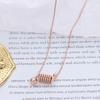 Europeu e Americano ins simples versátil vento frio aço titânio ouro 18K aço mola esfera de aço colar joias Conjunto de brincos de mola