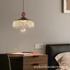 Nueva lámpara colgante de restaurante estilo vintage, mesa de comedor de color nogal retro, mostrador de bar, lámpara de pared para mesita de noche de dormitorio que protege los ojos, lámpara colgante pequeña