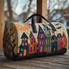 Nueva estación independiente transfronteriza Bolsa de viaje de Halloween y Navidad, bolso de mano casual de moda con estampado para mujer, bolso de yoga