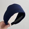 Diadema de Tela de Color Sólido Retro Ensanchada Textura Avanzada Sentido Deportivo Diadema de Ala Ancha Sombrero para Salir de Celebridad Cibernética Elegante Femenino