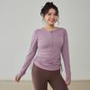 Top esportivo com meio zíper feminino plus size Roupas de ginástica de manga comprida gordinha Slim-Fit Emagrecimento Secagem rápida Roupas de ioga Outono e inverno