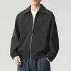 2026 Nueva Chaqueta de Cuero Estilo Primavera y Otoño para Hombre Chaqueta Fresca Atractiva Marca de Tendencia Americana Chaqueta de Cuero PU Retro para Motociclista Hombre Ropa para Hombre