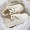Zapatos blancos finos de verano para mujer 2023 nuevos zapatos de lona transpirables con zapatos de falda medias zapatillas slip-on zapatos de mujer