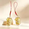 Colgante 999 oro puro zodiaco oveja llavero decoración de coche regalo de promoción de apertura regalo del Festival Qixi regalo de transmisión en vivo zodiaco oveja