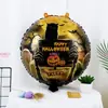Nuevos globos redondos de papel de aluminio de 18 pulgadas de Halloween de Yiwu - calabaza, fantasma, calavera decoraciones para fiestas de broma