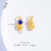 Accesorios de oro antiguo para manualidades de larga data astronauta Bob Esponja Jade Perro Canela colgante collar de dibujos animados clavícula