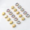 14mm Olho de Boi Oval Costurado à Mão Garra Furadeira Materiais para Fazer Capa de Celular Cores Fluorescentes Coloridas Acessórios de Vestuário DIY
