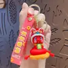 Llavero de Serpiente Dorada de la Fortuna para Año Nuevo Colgante para Bolso Caricatura Pequeño Regalo de Año Nuevo Adorno Llavero Regalo Venta al por Mayor