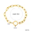 Pulseras Europeas y Americanas, Cadena de Acero Inoxidable con Relieve de Flor de Coche de Alta Gama, Moda, Simple y Exquisita Joyería de Pulsera Chapada en Oro de 18 Quilates