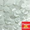 Botões Coroa Atacado Resina Madrepérola Branco Fundo Borda Fina Botões Quatro Furos Camisa Botões Suéter Branco 10-15