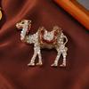 Novo Creative diamante bonito camel pin masculino terno jaqueta animal corsage acessórios broche vintage