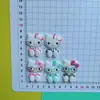 Lindos Dibujos Animados Grandes Accesorios de Resina de Gato Kt Horquilla DIY Tocado Pegamento de Crema Accesorios para Fundas de Teléfono Móvil Lote de Zapatos con Agujeros