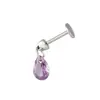 Nuevo Colgante de Zirconia Color Dopamina Hensen Clavo de Hueso de Oreja Estilo Ins Nicho Perforación de Cartílago Clavo de Hueso de Oreja