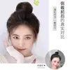 Anillo para moño bajo con peluca para mujer, Cabello realista, Herramienta fácil para peinar el cabello, Accesorio natural y voluminoso para moño