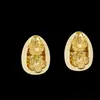 Pendientes Colgantes Redondos de Flor Moda Transfronteriza Europea y Americana para Mujer, Pendientes de Aleación Estilo Ins Fresco Elegantes y Versátiles