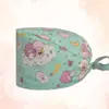 Gorro de enfermera para quirófano transfronterizo, gorro quirúrgico absorbente de sudor, gorro de cúpula para odontología y belleza con cola, turbante para la cabeza de hospital