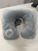 Venta Directa de Fábrica Almohada Inflable Automática Almohada de Mano PVC Flocado Set de Almohadas de Viaje No Necesita Inflar con la Boca