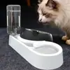 Tazón de Acero Inoxidable para Gato con Boca Inclinada Protección del Cuello Antivuelco Desmontable Tazón de Comida Dispensador de Agua para Mascota Perro Tazón para Gato