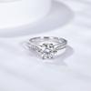Anillos de Moissanita Únicos de Diseño de Nicho en Time Middle Anillo Inteligente Segundos a través de Bolígrafo de Taladro Taladro Real