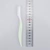 Cuchillo profesional para recortar cejas lavable protección conveniente seco y húmedo afilado estuche protector de plástico herramienta portátil belleza maquillaje cuchillo de afeitar cejas