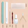 Conjunto Completo de Ferramentas para Manicure para Remover Cutículas, Cortar Unhas, Lixar Unhas, Tira Polidora, Tira para Lixar Unhas, Cuidados Caseiros com as Unhas