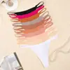Suministro Exclusivo Transfronterizo de Panties Sexys Finos Sin Costuras de Tiro Bajo para Mujer, Ropa Interior Deportiva Cómoda, Transpirable y de Secado Rápido de Seda de Hielo de Una Pieza