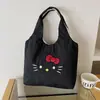 Bolso de hombro de gran capacidad para mujer, nuevo bolso tote de lona 2026, bolso de mano casual de dibujos animados, bolso tote versátil para el día a día