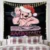 Tapeçaria de Natal Nova Pano de Pendurar Transfronteiriço Pano de Fundo Decorativo Sala de Fundo de Natal Atmosfera de Feriado Pano de Parede Estilo Americano