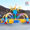 Equipo de Diversión Pulpo Gigante Giratorio 5 Brazos 10 Asientos Universal para Niños y Adultos Instalaciones de Diversión en Parque Cuadrado