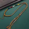 Cordón para Collar de los Cinco Dioses de la Riqueza Estilo Tíbet, Cordón para Colgante Hecho a Mano, Estilo Étnico DIY Cordón para Colgar Amuleto Dzi Budista Thangka