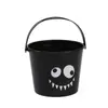 Cubo de caramelo de Halloween nuevo transfronterizo para niños, cubo de agua para playa, accesorios de decoración del hogar, cubo de calabaza de Halloween