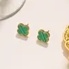 Nuevo collar de cuatro hojas de doble cara de 13 MM más vendido transfronterizo para mujer, diseño de lujo ligero, joyería de moda para celebridades de internet al por mayor