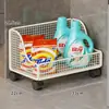 Estante de almacenamiento para baño, estante de almacenamiento multicapa para detergente de lavandería al lado de la lavadora, carrito móvil de pie para baño y inodoro