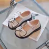 Zapatos de Cuero con Lazo para Niñas, Nuevos Zapatos de Princesa de Suela Blanda para Primavera y Otoño, Zapatos Individuales Estilo Coreano para Niños, Zapatos Escolares de Rendimiento para Niñas