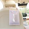 Porta Pañuelos para Respaldo de Asiento de Coche Caja de Pañuelos Divertida para Coche Colgante Monstruo de Dibujos Animados Decoración Interior de Coche