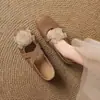 Sapatilhas estilo francês para mulheres, novo modelo de verão 2026, versáteis com saias, sapatos Mary Jane retrô de pétalas rasas de camélia