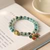 Método antiguo goteo de aceite seguro corazón de azúcar pulsera de ágata nicho amigas diseño Mori pulsera de ágata fuente de sal al por mayor