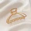 Grampo de Tubarão Quadrado Elegante Retro Coreano Grampo de Cabelo Elegante Acessórios de Cabelo de Celebridade da Internet Francesa Maillard Adorno de Cabeça
