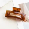 Nuevos pasadores de garra color gelatina para cabello grueso, accesorios para el cabello elegantes y exquisitos para recogidos en la parte posterior de la cabeza, pinzas de tiburón