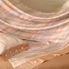 Juego de Cuatro Piezas de Algodón de Fibra Larga de Lujo Ligero de Gama Alta, Funda de Edredón Botonada de Borde Ancho 100% Algodón, Sábana Bajera de Algodón Puro, Ropa de Cama para Todas las Estaciones