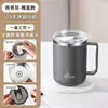 Caneca de aço inoxidável 304 com tampa, copo de água anti-queda, xícara de chá doméstica, xícara de café de escritório, copo para estudante de dormitório