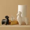 Adornos de cordero de cerámica nórdica, lindos muebles sanyangkaitai, decoraciones de ovejas del zodíaco para el hogar, muebles de animales