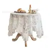 Toalha de Mesa Bordada em Renda Francesa Transfronteiriça para Uso Doméstico, Capa de Mesa de Centro, Decoração de Toalha de Mesa Redonda para Casamento ao Ar Livre Venda por Atacado